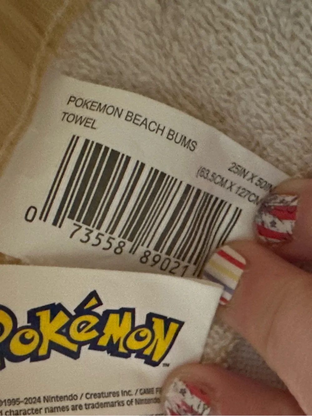 Pokémon Beach Bums Towel